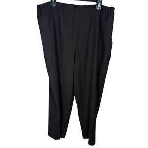 Eskander Wool Blend Brown Crop Pull On Pants Oversized Lagenlook